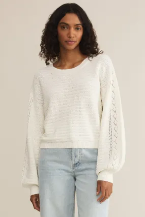 Z Supply Whitney Crochet Sweater - White